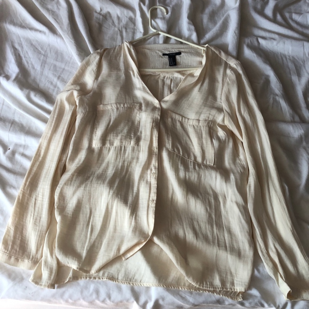 Forever 21 silk button up